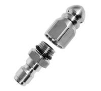 Pressure Washer Sewer Nozzle - Stainless Steel 2.2 Inch | High Pressure Drain Jetter Hose Nozzle 1/4 Inch, Jetter Nozżle for Pressuře Washer, Residential Home Garden Yard Gutters Bathroom