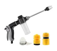 Pressure Washer - Stainless Steel Compact Cordless Pressure Spray Cleaner | Adaptable Portable Power Washer,Multi-Functional for Car Yards Window Pipes Outdoors Balcony Patio Garage