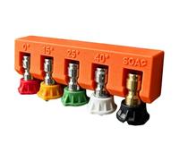 Pressure Washer Tip Holder - Washer Machine Nozzle Bracket, 11cm Wall Mount Cleaning Machine Tips Storage for Organizing, Rigid Metal Mount with Precise Slot, Space Saving Storage for Workshop Use