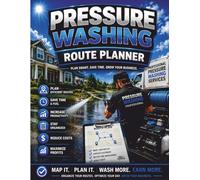 Pressure Washing Route Planner: Daily Job Scheduling, Customer Tracking, Route Planning, Service Notes, Business Organization & Productivity Log Book for Pressure Washing Professionals