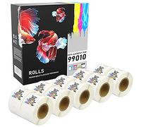 PRESTIGE CARTRIDGE 10 Compatibles Rouleaux SLP-2RL SLP-2RLH 28mm x 89mm Étiquettes (130 étiquettes par rouleau) pour Seiko Smart SLP Pro Plus 100 120 200 220 240 410 420 430 440 450