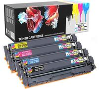 PRESTIGE CARTRIDGE 203X CF540X Compatible Cartouche de Toner pour HP Color Laserjet Pro MFP M281fdw M281fdn M280nw M254dw M254nw M254dn - Noir Cyan Magenta Jaune