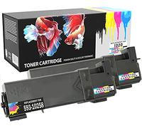 Prestige Cartridge Dell 1320 Cartouche de Toner pour Dell 1320/1320c/1320cn - Noir, Lot de 2