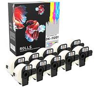 Prestige Cartridge DK11201 Etiquettes adressage compatible pour Brother P-Touch - 29mm x 90mm (Lot de 10)