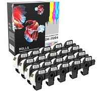 Prestige Cartridge DK11204 Etiquettes multi-usage compatible pour Brother P-Touch - 17mm x 54mm (Lot de 20)