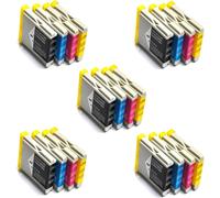 Prestige Cartridge LC1000/LC970 Lot de 20 Cartouches d'encre compatible avec Brother DCP-130C 135C 150C 260C 330C 350C 357C 375CW 540CN 560CN 770CW Fax-2840 MFC-465CN, Noir/Cyan/Magenta/Jaune