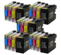 Prestige Cartridge LC1280/LC1240 Lot de 20 Cartouches d'encre compatible avec Imprimante Brother MFC-J5910DW MFC-J6510DW MFC-J6710D MFC-J6710DW MFC-J6910DW Noir/Cyan/Magenta/Jaune