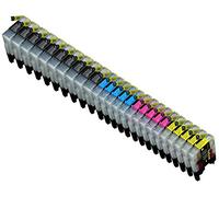 Prestige Cartridge LC1280/LC1240 Lot de 25 Cartouches d'encre compatible avec Imprimante Brother MFC-J5910DW MFC-J6510DW MFC-J6710D MFC-J6710DW MFC-J6910DW Noir/Cyan/Magenta/Jaune