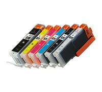 Prestige Cartridge PGI-570XL CLI-571XL Lot de 6 Cartouches d'encre pour Imprimante Canon Pixma MG7750/MG7751/MG7752/MG7753 - Noir/Photo Noir /Cyan/Magenta/Jaune/Gris