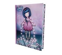 PRESTIGE & DELUXE Agenda compatible avec agenda scolaire Santoro London - In The Forest lumières roses 2025-2026 daté F.to Standard 20x15 cm + crayon parfumé, porte-clé pailettes et stylo multicolore