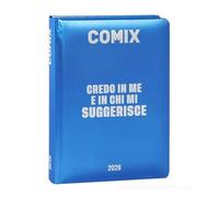 PRESTIGE & DELUXE Agenda scolaire C0mix Wave 13 mois standard électrique bleu 2025-2026 F.to standard 18 x 13 cm + porte-clé avec sifflet et stylo multicolore