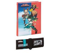 PRESTIGE & DELUXE Agenda scolaire édition spéciale MY HERO ACADEMIA Anime 2025-2026 F.to Standard 18 x 14 cm + trousse roll up avec bouton