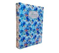 PRESTIGE & DELUXE Agenda scolaire Pigna Nature Flowers Fleurs violettes - 16 mois 2025-2026 F.to Poket 16 x 11 cm + porte-clés paillettes et stylo multicolore