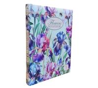 PRESTIGE & DELUXE Agenda scolaire Pigna Nature Flowers Fleurs violettes avec abeilles - 12 mois 2025-2026 F.to 18 x 14 cm + porte-clés paillettes et stylo multicolore