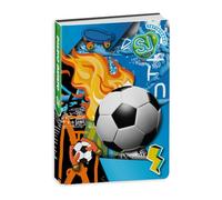 PRESTIGE & DELUXE Agenda scolaire Seven SJ Boy Boy Line Wondrous ballon de football 2025-2026 daté F.to standard 20 x 15 cm + porte-clé sifflet et stylo multicolore