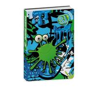 PRESTIGE & DELUXE Agenda scolaire Seven SJ Boy Boy Line Wondrous Monstre Vert 2025-2026 daté F.to standard 20 x 15 cm + porte-clé sifflet et stylo multicolore