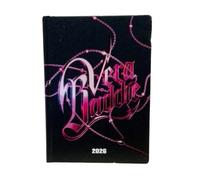 PRESTIGE & DELUXE Agenda scolaire Vera Baddie Anna 2025-2026, agenda journalier 16 mois pour filles école primaire et moyenne, 12 x 16,5 cm avec défuit + porte-clé à palettes et stylo multicolore