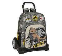 PRESTIGE & DELUXE Chariot pour l'école Jurassik W0rld Warning Dim. 32 x 42 x 15 cm + porte-clés édition spéciale en métal, multicolore, standard, Classique