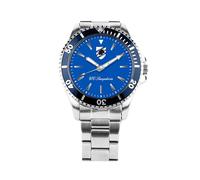 PRESTIGE & DELUXE Lowell Sampdoria Gent Bracc Montre bracelet en acier inoxydable pour homme - Cadran 41 mm dans son emballage officiel + porte-clés football