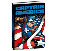 PRESTIGE & DELUXE Seven Agenda scolaire compatible avec Captain America école primaire 2025-2026 F.to Standard 20 x 15 cm + porte-clés