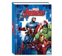 PRESTIGE & DELUXE Seven Agenda scolaire compatible avec Captain America & Friends école primaire 2025-2026 F.to Standard 20 x 15 cm + porte-clés
