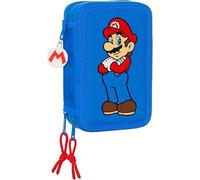 PRESTIGE & DELUXE Trousse 3 étages Super Mari0 contient 36 pièces pour l'école Dim. 12,5 x 6 x 19,5 cm, multicolore, standard, Classique