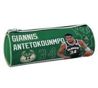 PRESTIGE & DELUXE Trousse d'école compatible avec NBA Antetokounmpo 34 fermeture éclair Dim. 21 x 7,5 x 7,5 cm
