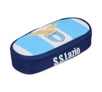 PRESTIGE & DELUXE Trousse école ovale Lazio fermeture zip 22 x 8 x 5 cm + porte-clés cadeau