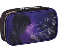 PRESTIGE & DELUXE Trousse mercredi quick case zip avec crayons marqueurs et papeterie pour l'école 44 pièces + porte-clés personnage