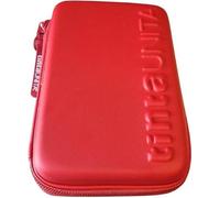 PRESTIGE & DELUXE Trousse scolaire One Time Rouge Bordeaux Couleur unie Pool Over avec marqueurs, crayons et papeterie + porte-clés pailletes