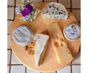 Prestige des Terroirs - Plateau de Fromages 800g - 5 Fromages d’Exception - Tomme à la Truffe, Gorgonzola, Emmental, Selles-sur-Cher, Fourme AOP - Anthes - Origine France & Suisse