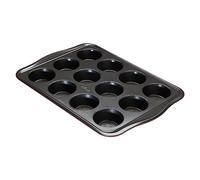 Prestige Disney Bake with Mickey Mouse Moule à muffins anti-adhésif en acier carbone Rouge et noir