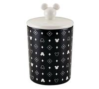 PRESTIGE Disney Grande boîte de rangement en céramique avec couvercles Motif Mickey Mouse Noir/blanc