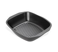 Prestige Grand plat à rôtir - Plaque de cuisson antiadhésive avec grille intégrée 42 x 34,5 x 9 cm, acier au carbone épais et passe au lave-vaisselle