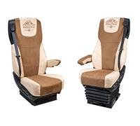 PRESTIGE LINE Housse de Siège pour DAF 106 XF, XG, XG+ à Partir de 2013 - Beige - Siège Passager Accessoires Non Rembourrés