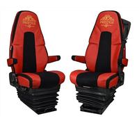 PRESTIGE LINE Housses DE SIÈGES FH, FH16, à partir de 2013, sièges d'avion, (1 Ceinture de sécurité) (Rouge)