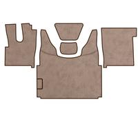 PRESTIGE LINE Tapis de Voiture pour DAF XF 106 de 2013 Boîte Automatique Beige - Tapis de Voiture antidérapants, imperméables et résistants - Confort Optimal et Protection de la Cabine