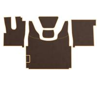 PRESTIGE LINE Tapis de Voiture pour DAF XF 106 de 2013 Boîte Automatique Brun - Tapis de Voiture antidérapants, imperméables et résistants - Confort Optimal et Protection de la Cabine