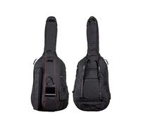 GEWA Housse contrebasse Prestige, 25mm rembourrage, poche archet/partitions, sac-à-dos Noir 3/4