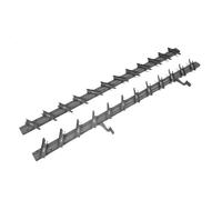 Prestige Ostaszewska Système de matériel de protection solaire de jardin pour 11 lamelles, 100 cm, anthracite, pour stores et volets roulants, système de volet roulant, panneaux mobiles, en acier