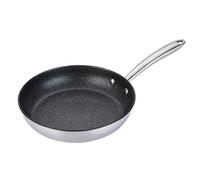 PRESTIGE Poêle à frire antiadhésive anti-rayures en acier inoxydable résistant aux rayures Compatible avec tous les types de plaques de cuisson Passe au four et au lave-vaisselle 25 cm