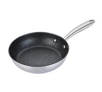 PRESTIGE Poêle à frire antiadhésive anti-rayures en acier inoxydable résistant aux rayures Compatible avec tous les types de plaques de cuisson Passe au four et au lave-vaisselle 21 cm
