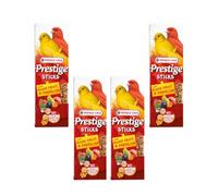 Prestige Sticks Canaris Fruits & Pissenlit | Snack pour Oiseaux | 4 x 60 g | Versele-Laga | Aliment complémentaire | Pour compléter la ration quotidienne | Pack de 4