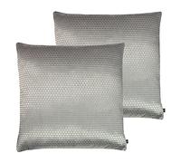 Prestigious Textiles Lot de 2 Coussins rembourrés en Polyester métallisé gaufré, 55 x 55 cm