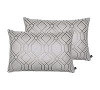 Prestigious Textiles Othello Twin Pack Polyester Rempli Coussins, Étain, 40 x 60cm