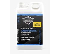 PRESTIWAX Shampoing Carrosserie Ultra Concentré avec Cire, 1L = 60L, pH Neutre, Parfum Fruits Rouges