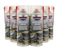 Presto 100012 Sixpack Aérosol Graisse Blanche 400 ML