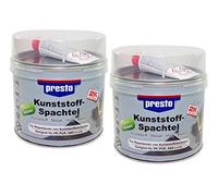 Presto 2K Kunststoff Spachtel 2 X 1 kg schwarz