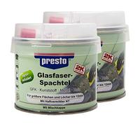 Presto 2X 601013 G Spatule à Fibre Laser, Mastic à Métal avec durcisseur G Rau-Vert 250 g