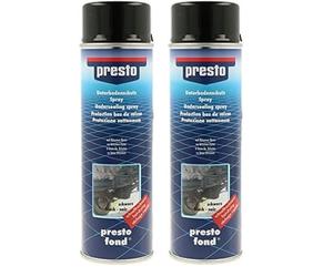 Presto 306017 Protection Bitumeuse pour Bas de Caisse Noir 500 ML (Lot de 2)